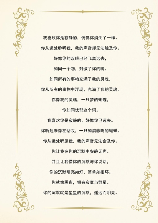 欧式经典1 (28)欧式经典信纸模板word模板